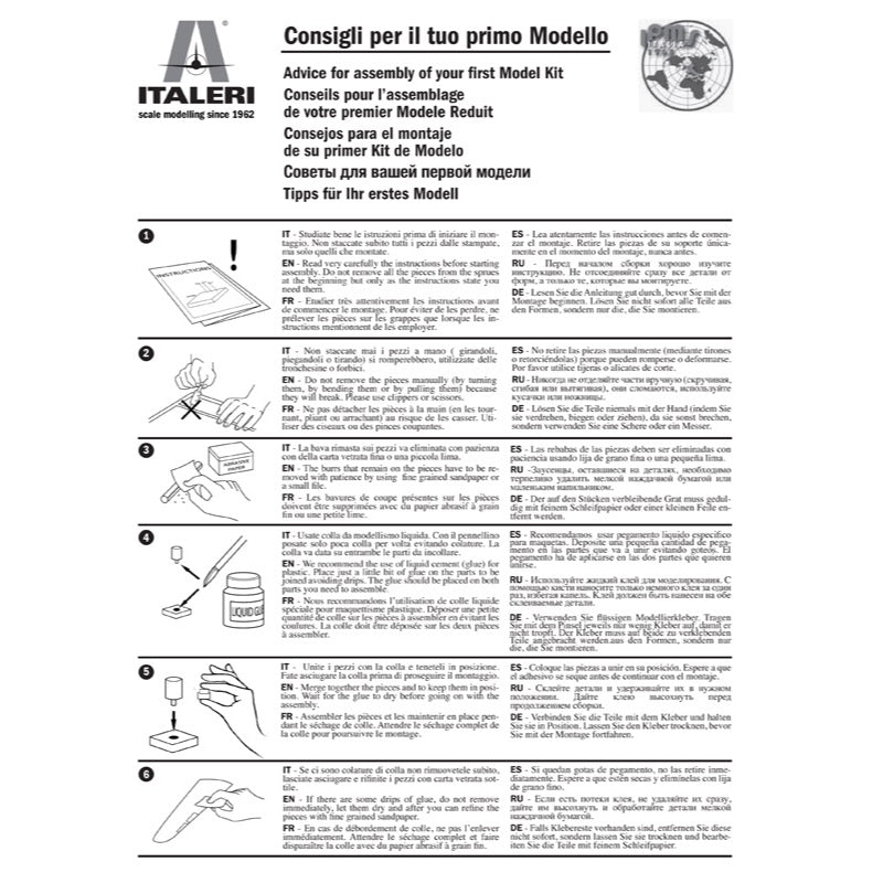 Italeri 72011 1/72 F-22 Raptor - Complete Set - includes tools and paints