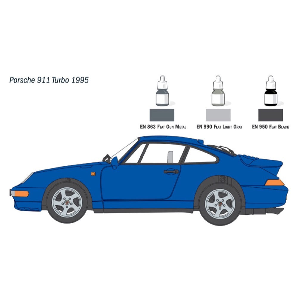 Italeri 72013 Porsche 911 Turbo Complete Set