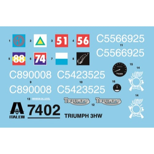 Italeri 7402 1/9 Triumph 3WH