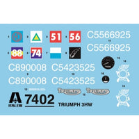 Italeri 7402 1/9 Triumph 3WH
