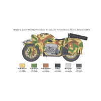 Italeri 7406 1/9 Zundapp KS750 with Sidecar