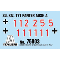 Italeri 1/56 Panther Sd.Kfz.171 Ausf. A Starter Set