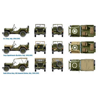 Italeri 7506 1/72 1/4 Ton 4x4 Jeep 2 Pack