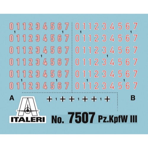 Italeri 7507 1/72 PZKPFW 3 J Fast Assy
