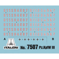 Italeri 7507 1/72 PZKPFW 3 J Fast Assy