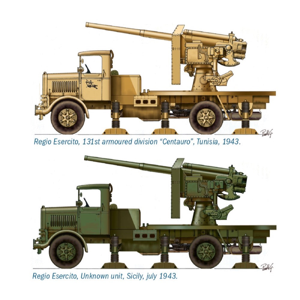 Italeri 7508 1/72 Autocannone 3RO with 90/53 AA gun