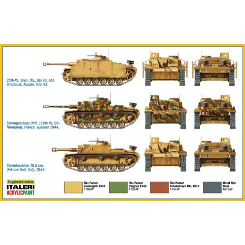 Italeri 7522 1/72 Sturmgesch√ºtz III - Fast Assembly