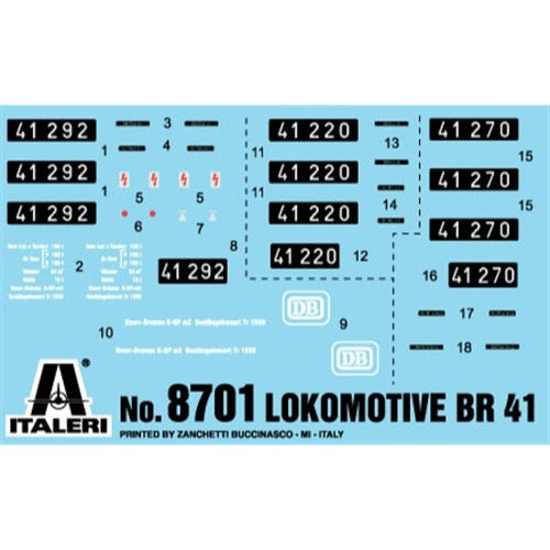 Italeri 8701 1/87 Baurehine BR 41 Mherzwecklokomotive