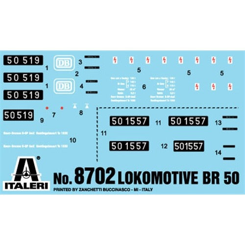 Italeri 8702 1/87 Baurehine BR 50 Schwere Guterzuglokomotive