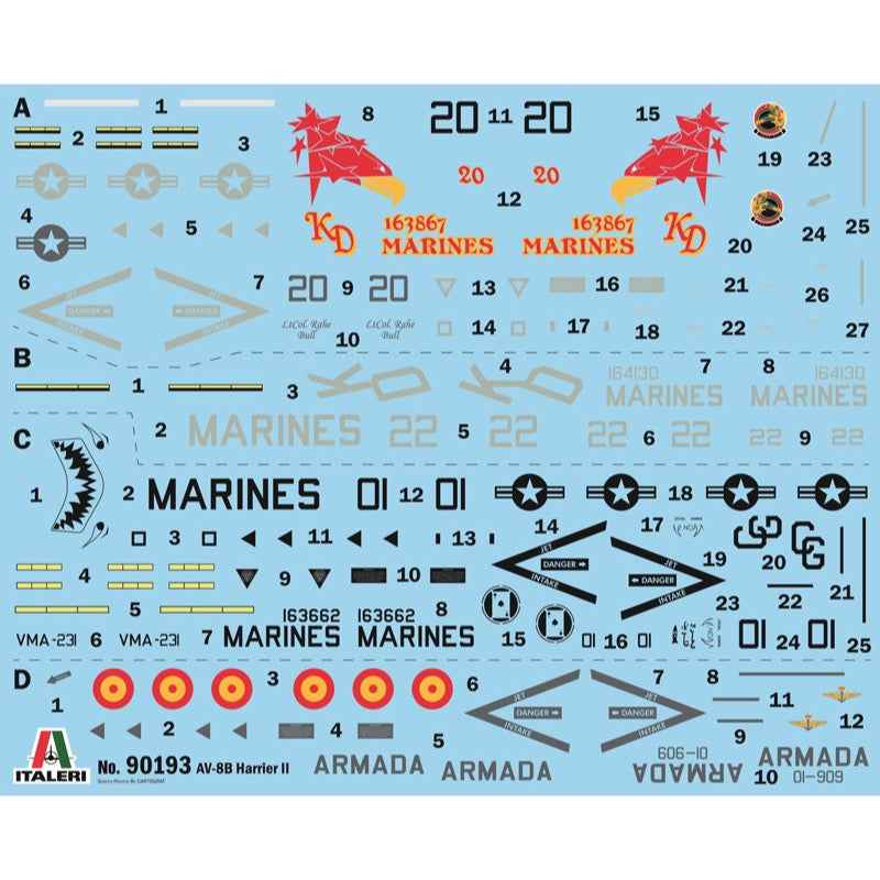 Italeri 90193 1/72 AV-8B Harrier II 25