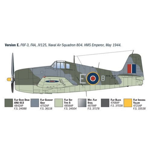 Italeri 91213 1/72 Grumman Hellcat F6 F-3