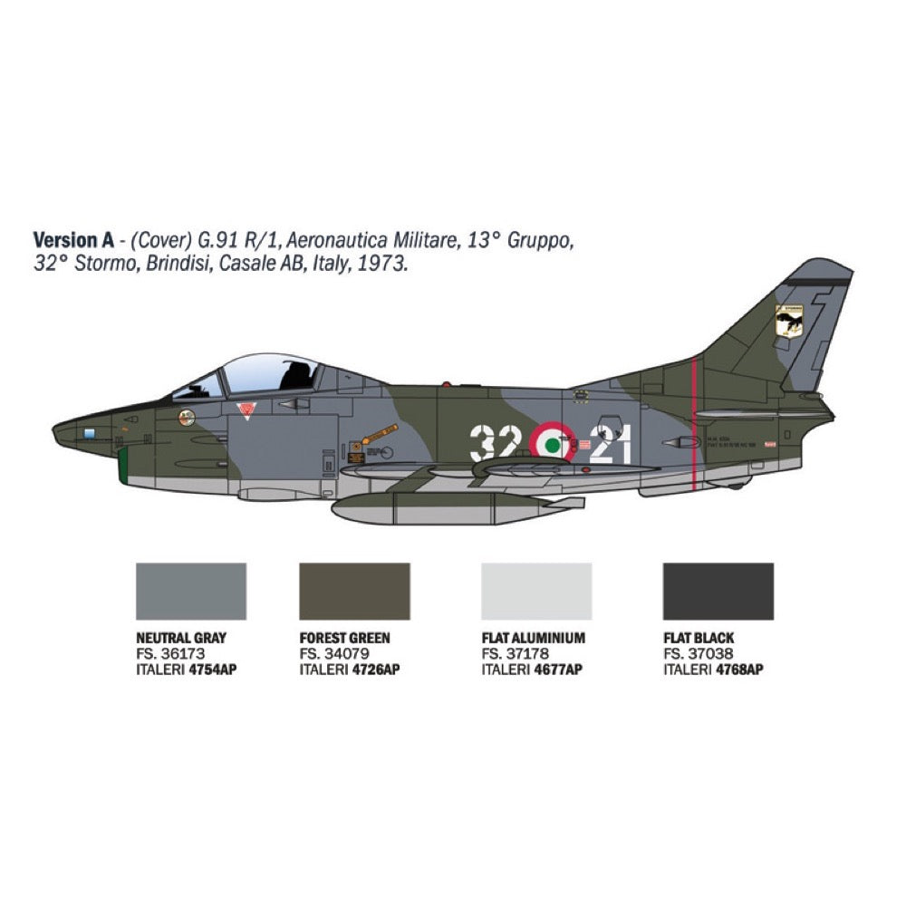 Italeri 92645 1/48 G.91 R1/R3 Gina