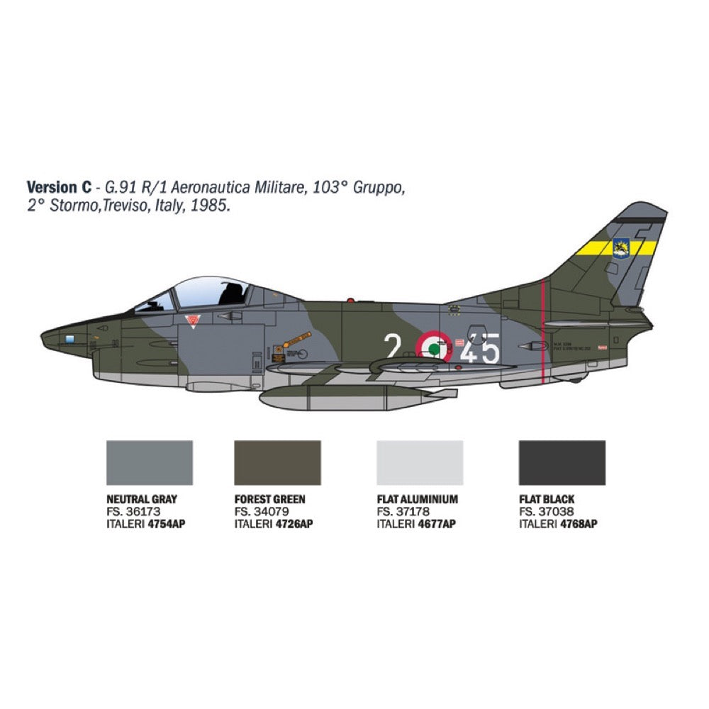 Italeri 92645 1/48 G.91 R1/R3 Gina