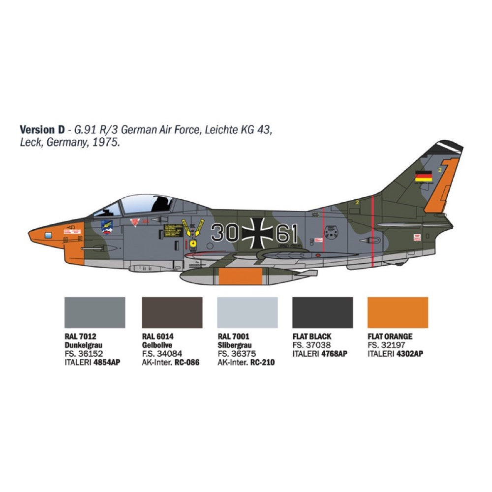 Italeri 92645 1/48 G.91 R1/R3 Gina