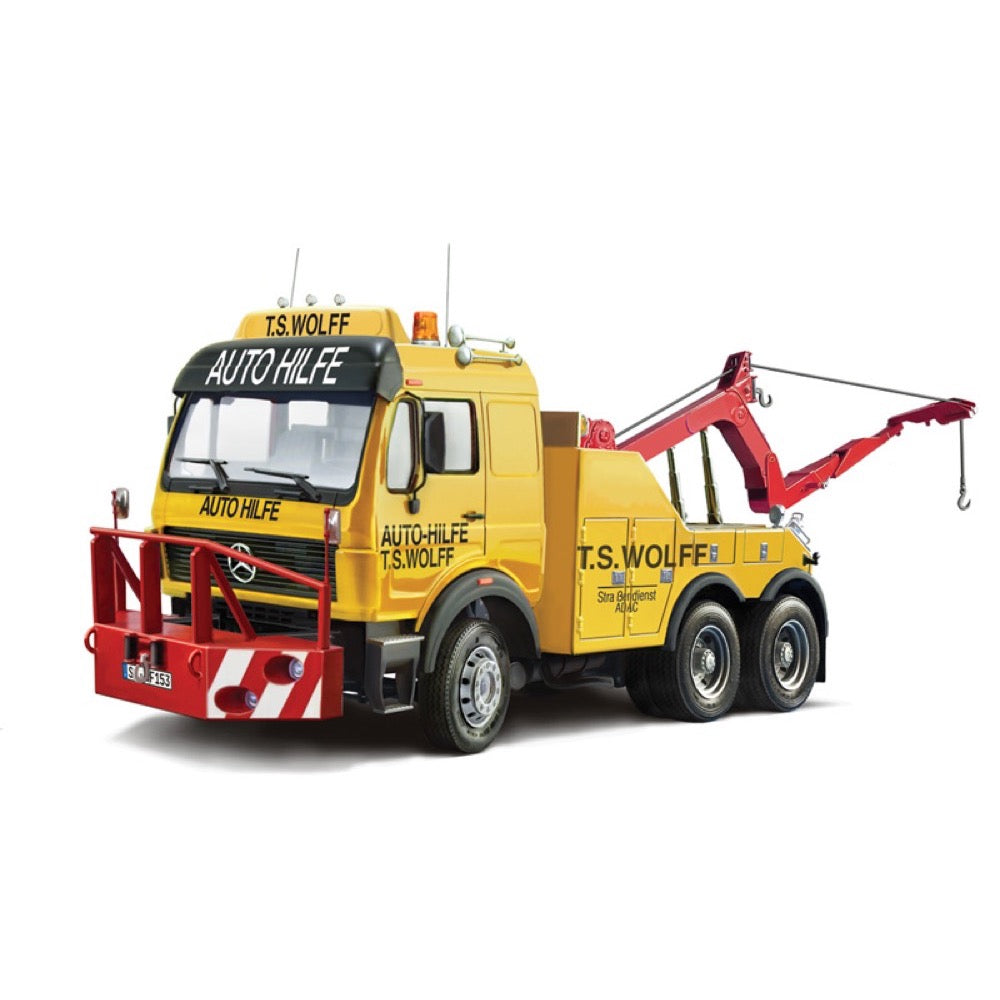 Italeri 1/24 Mercedes-Benz Wrecker Truck New Artwork Rubber Tyres And Chromed Parts
