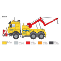 Italeri 1/24 Mercedes-Benz Wrecker Truck New Artwork Rubber Tyres And Chromed Parts