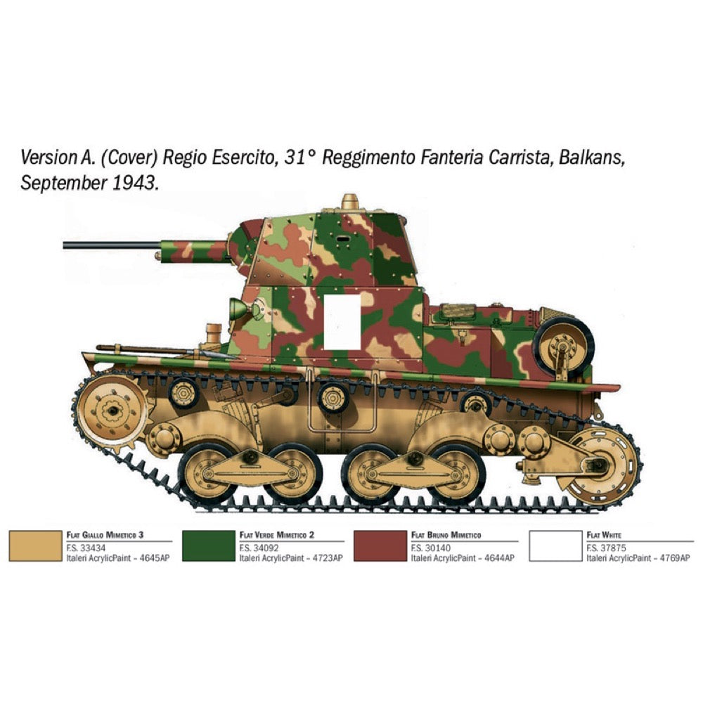 Italeri 1/35 Carro Armato L6/40 Model Kit