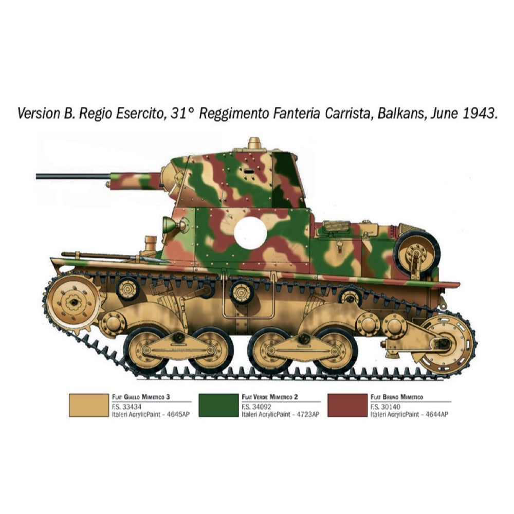 Italeri 1/35 Carro Armato L6/40 Model Kit