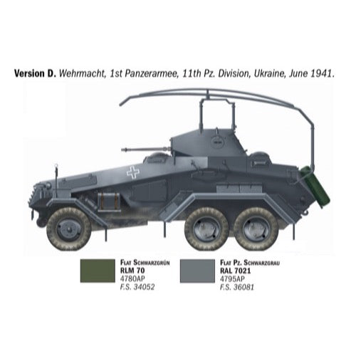 Italeri 97032 1/72 Sd.Kfz. 232. 6 Rad