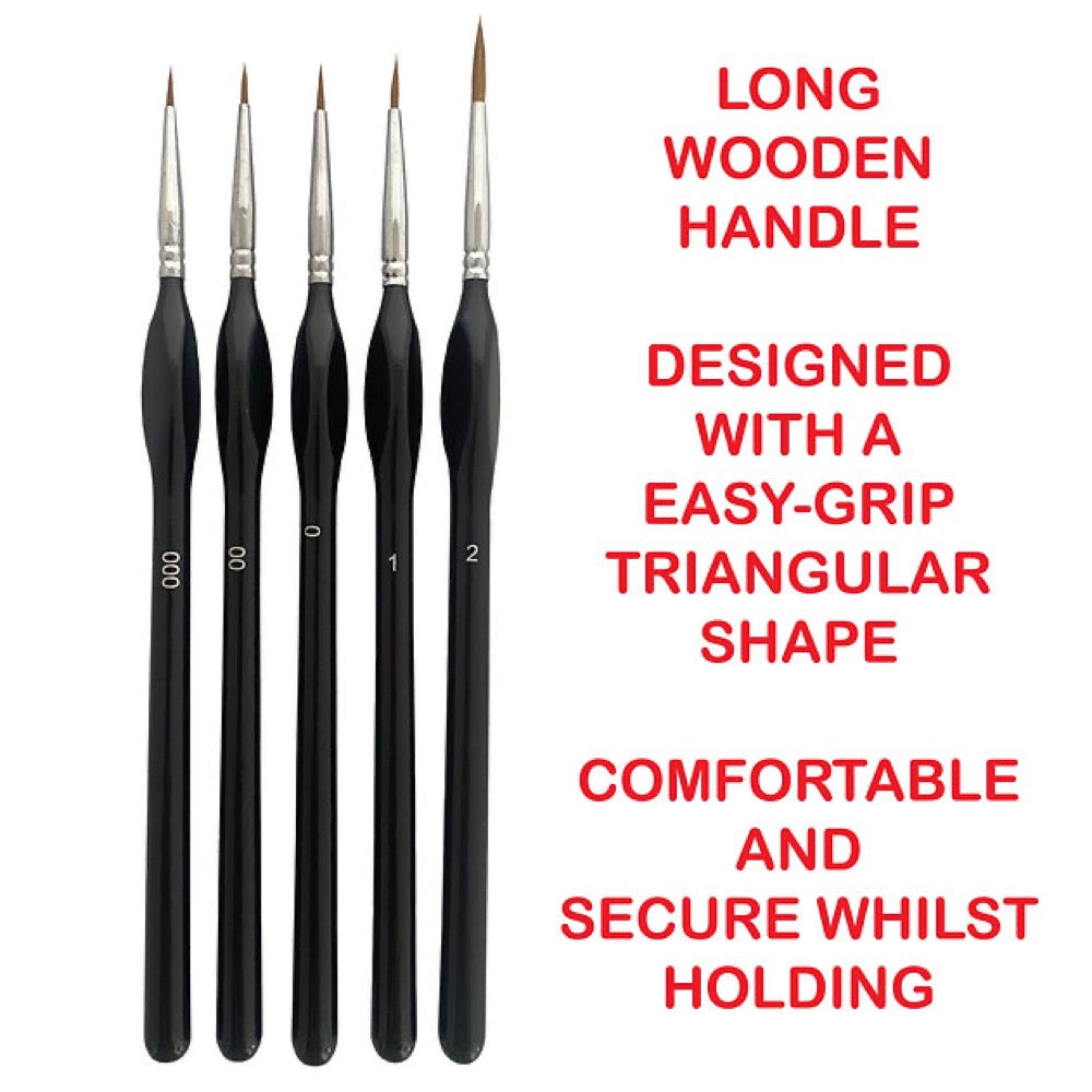 Icky Sticky 14005 Langhao Hair Detail Paint Brush 3/0