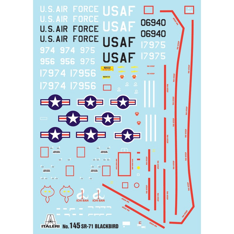 Italeri 0145 1/72 SR 71 Blackbird + Drone