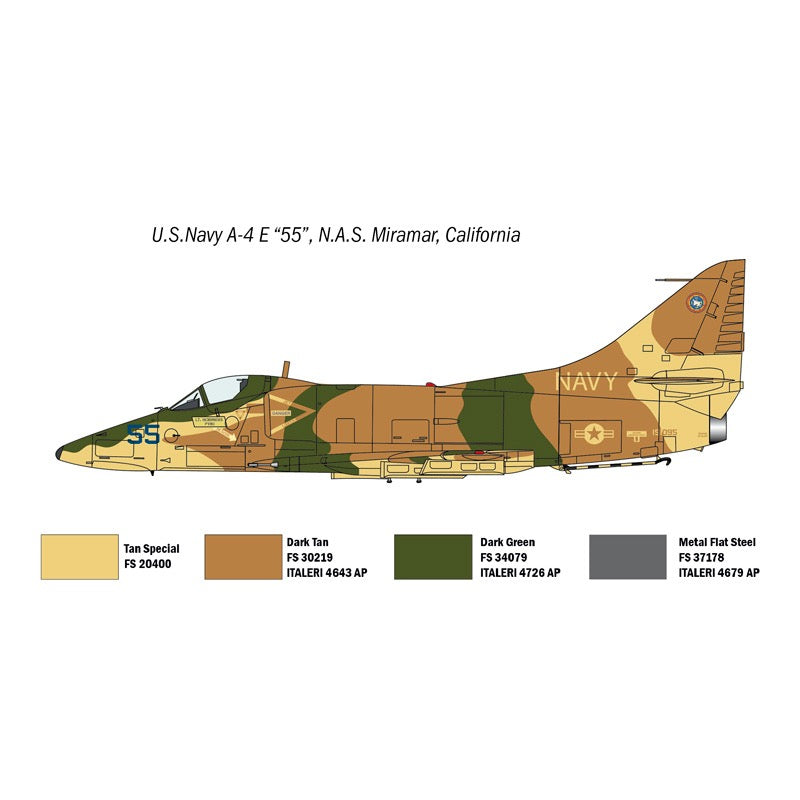 Italeri 1422 1/72 US Navy Fighter Weapons School Top Gun F-14A Tomcat vs A-4M Skyhawk 2 in 1
