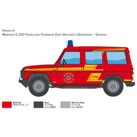 Italeri 3663S 1/24 Mercedes G230 Feuerwehr