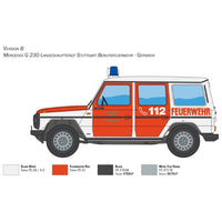 Italeri 3663S 1/24 Mercedes G230 Feuerwehr