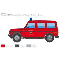 Italeri 3663S 1/24 Mercedes G230 Feuerwehr