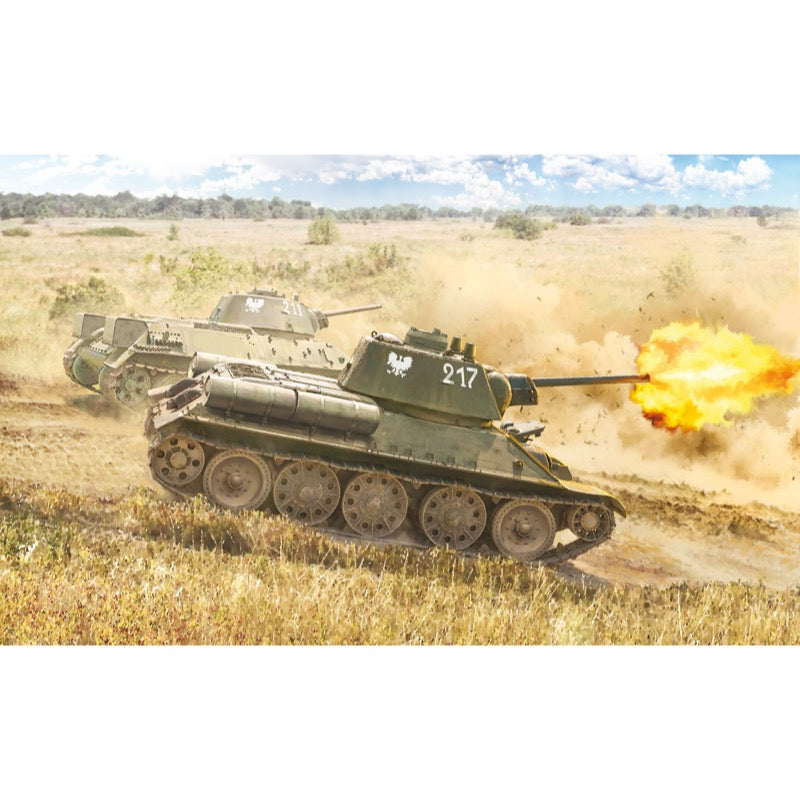 Italeri 7078 1/72 T-34/76 Mod. 1943 Tank Plastic Model Kit