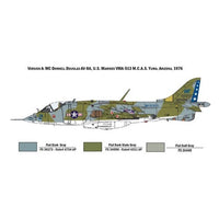Italeri 1410 1/72 AV-8A Harrier Fighter Jet