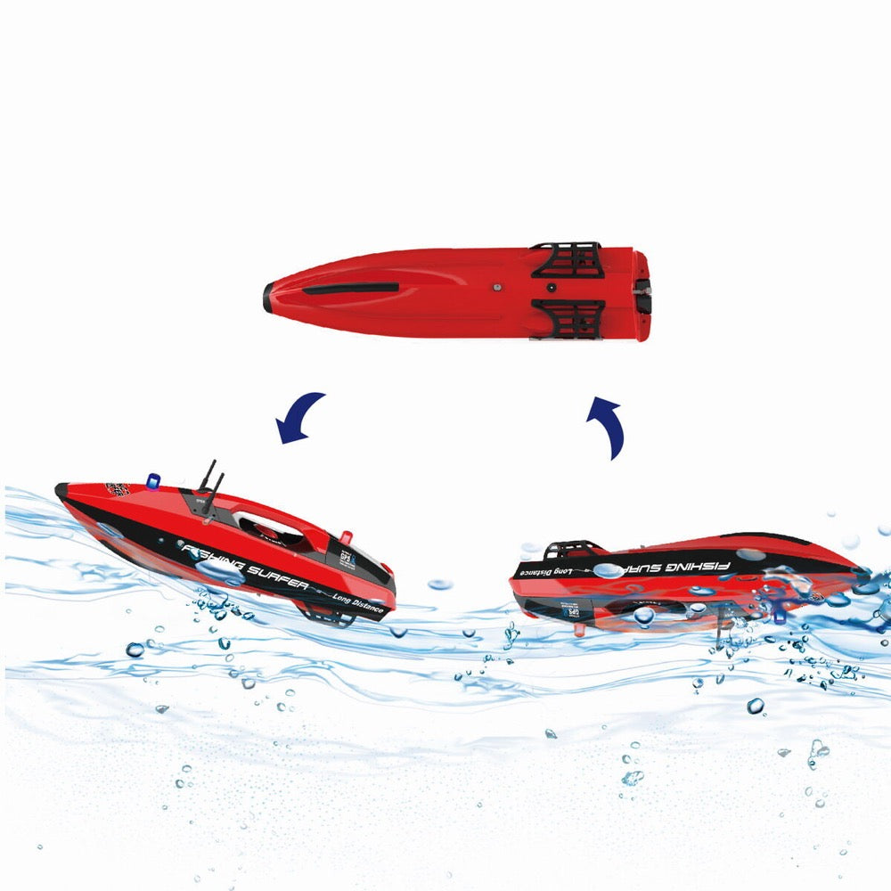 Joysway Fishing Surfer V2 Surfcasting Bait Boat GPS 850mm RTR - Red