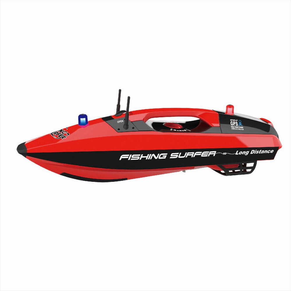 Joysway Fishing Surfer V2 Surfcasting Bait Boat GPS 850mm RTR w/ TF520 Fish Finder - Red