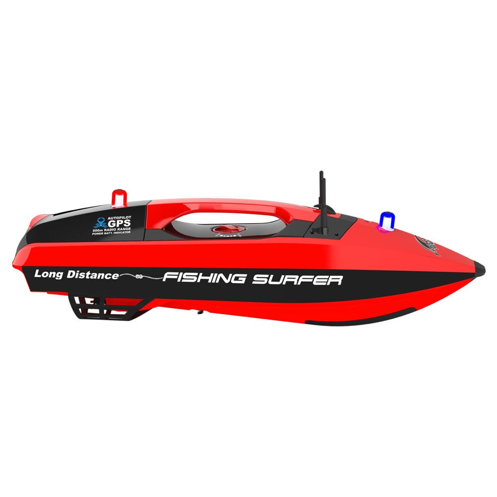 Joysway Fishing Surfer V2 Surfcasting Bait Boat GPS 850mm RTR w/ TF520 Fish Finder - Red