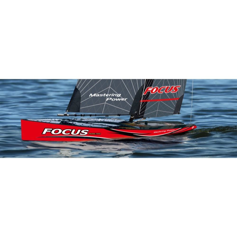 Joysway Focus V3 One Metre Sailboat 995mm Carbon Mast RTR - Red