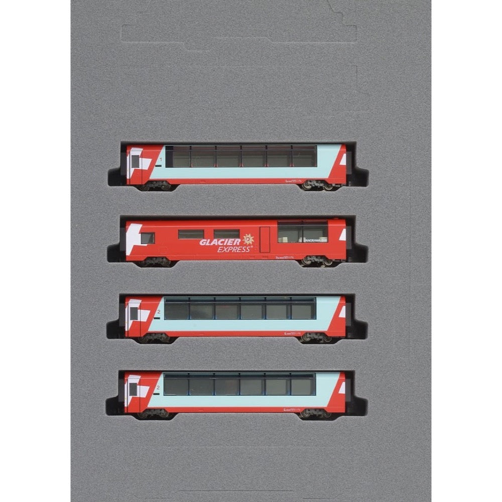 Kato 10-1145 N Glacier Express Basic 3 Car Set