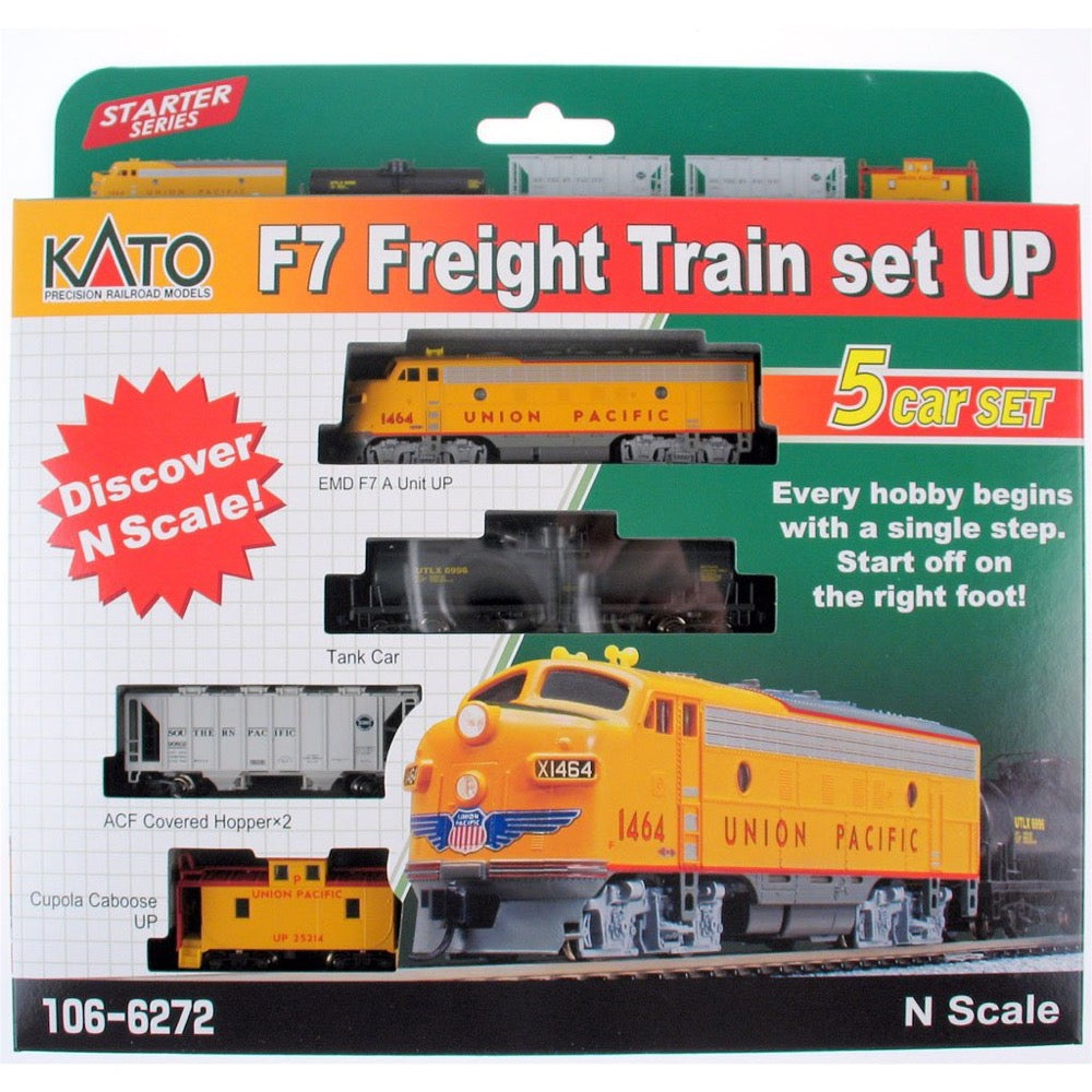 Kato 106-6272L Union Pacific F7 Freight Train Starter Set ESU Loksound