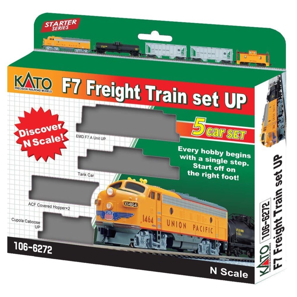 Kato 106-6272L Union Pacific F7 Freight Train Starter Set ESU Loksound