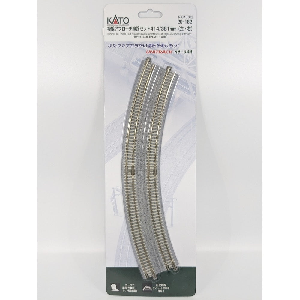 Kato 20-182 N Unitrak Double Curve R414/381 22.5