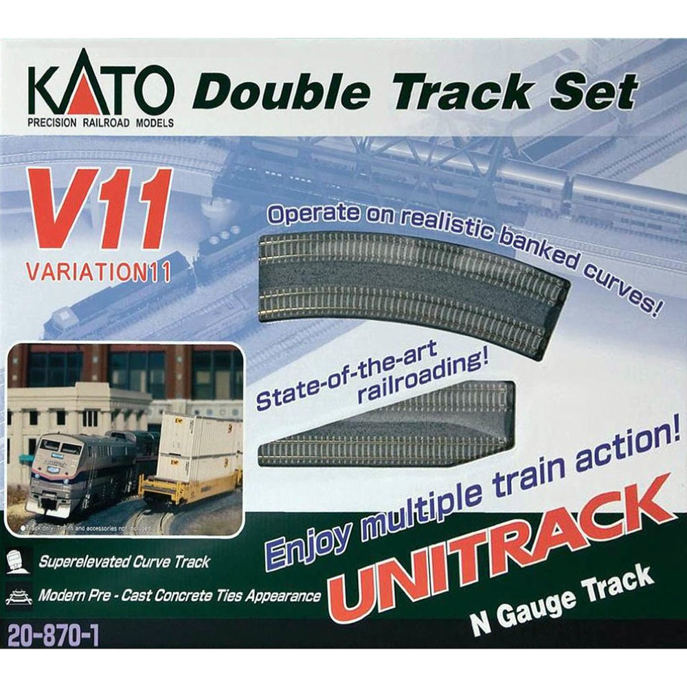 Kato 20-870-1 N Unitrack Superelevated Curve Track Set V11 - Metro Hobbies