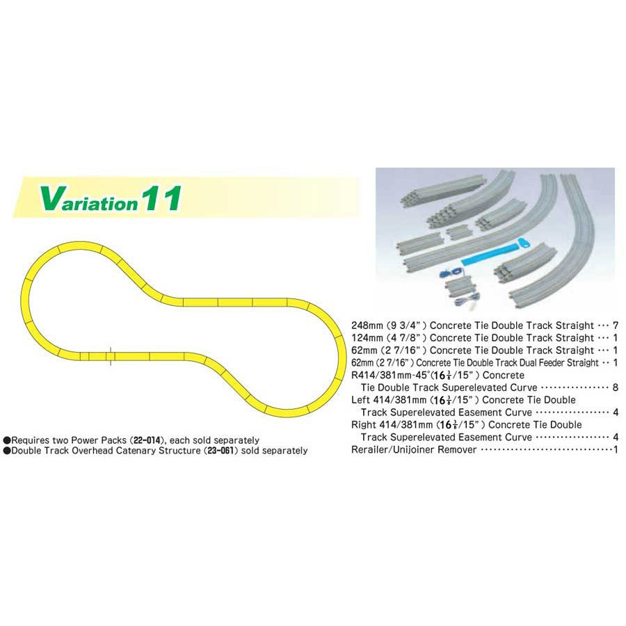 Kato 20-870-1 N Unitrack Superelevated Curve Track Set V11 - Metro Hobbies