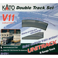 Kato 20-870-1 N Unitrack Superelevated Curve Track Set V11 - Metro Hobbies
