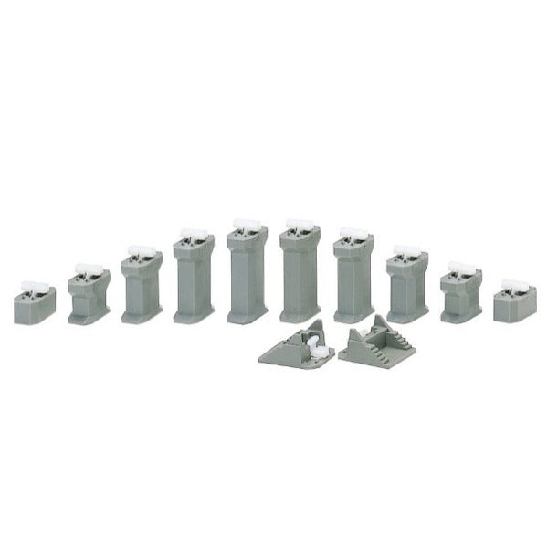 Kato 23-015 N Unitrack Piers Set Inclined 15-50mm - Metro Hobbies