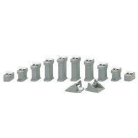 Kato 23-015 N Unitrack Piers Set Inclined 15-50mm - Metro Hobbies
