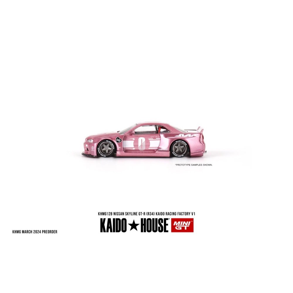 Kaido House x Mini GT 1/64 Nissan Skyline GT-R (R34) KAIDO RACING FACTORY V1