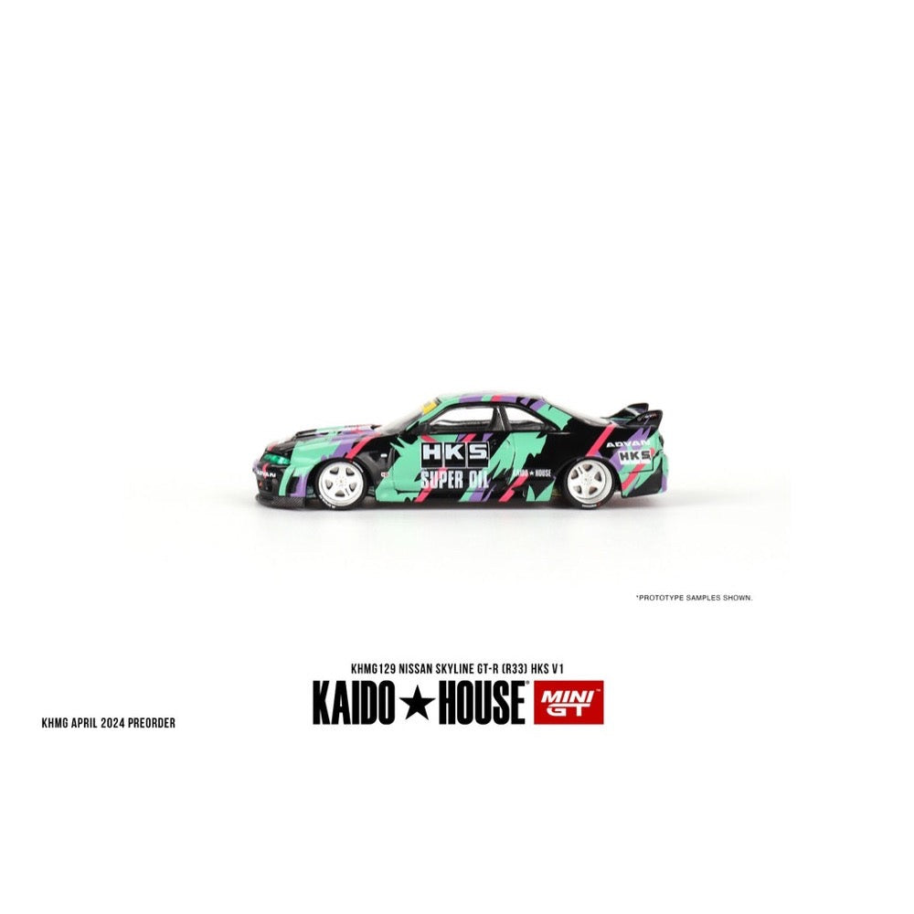 Kaido House x Mini GT 1/64 Nissan Skyline GT-R (R33) HKS V1