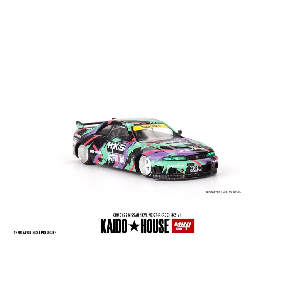 Kaido House x Mini GT 1/64 Nissan Skyline GT-R (R33) HKS V1