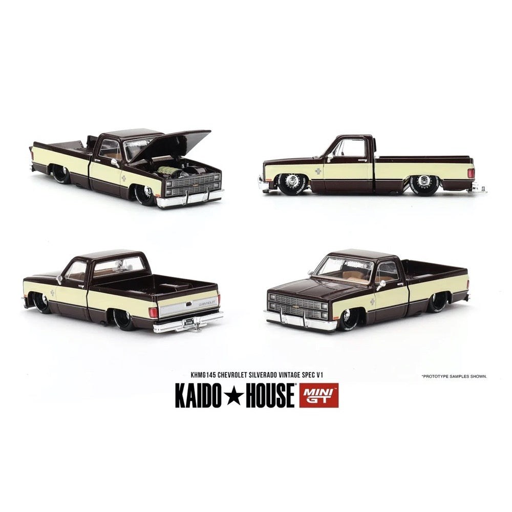 Kaido House x Mini GT 1/64 Chevrolet Silverado Vintage Spec V1