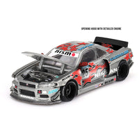 Kaido House X Mini GT KHMG197 1/64 Nissan Skyline GT-R (R34) Kaido Star Racing V1