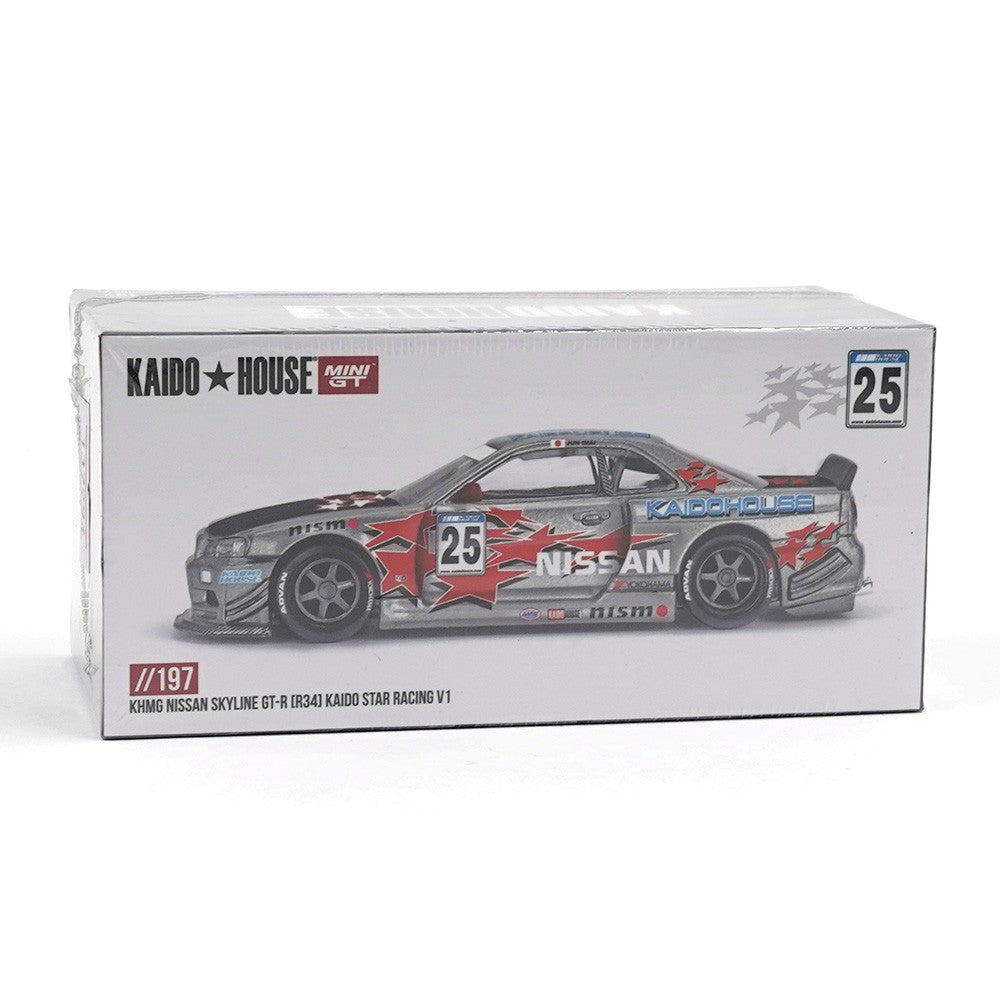 Kaido House X Mini GT KHMG197 1/64 Nissan Skyline GT-R (R34) Kaido Star Racing V1